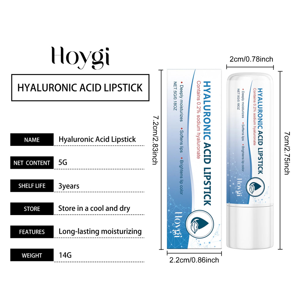1/2/3pcs Hyaluronic Lip Balm Lips Skincare Anti Cracking Nourishing Brightening Moisturizing Lip Balm Lipstick Lips Skin Care