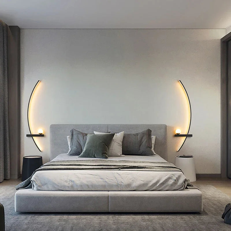 LED Wandlampe 55/105CM Smarte Fernbedienung Links Rechts Beleuchtung Wandleuchte Schlafzimmer Nachttisch Wohnzimmer Zuhause LED Lichter Leuchte