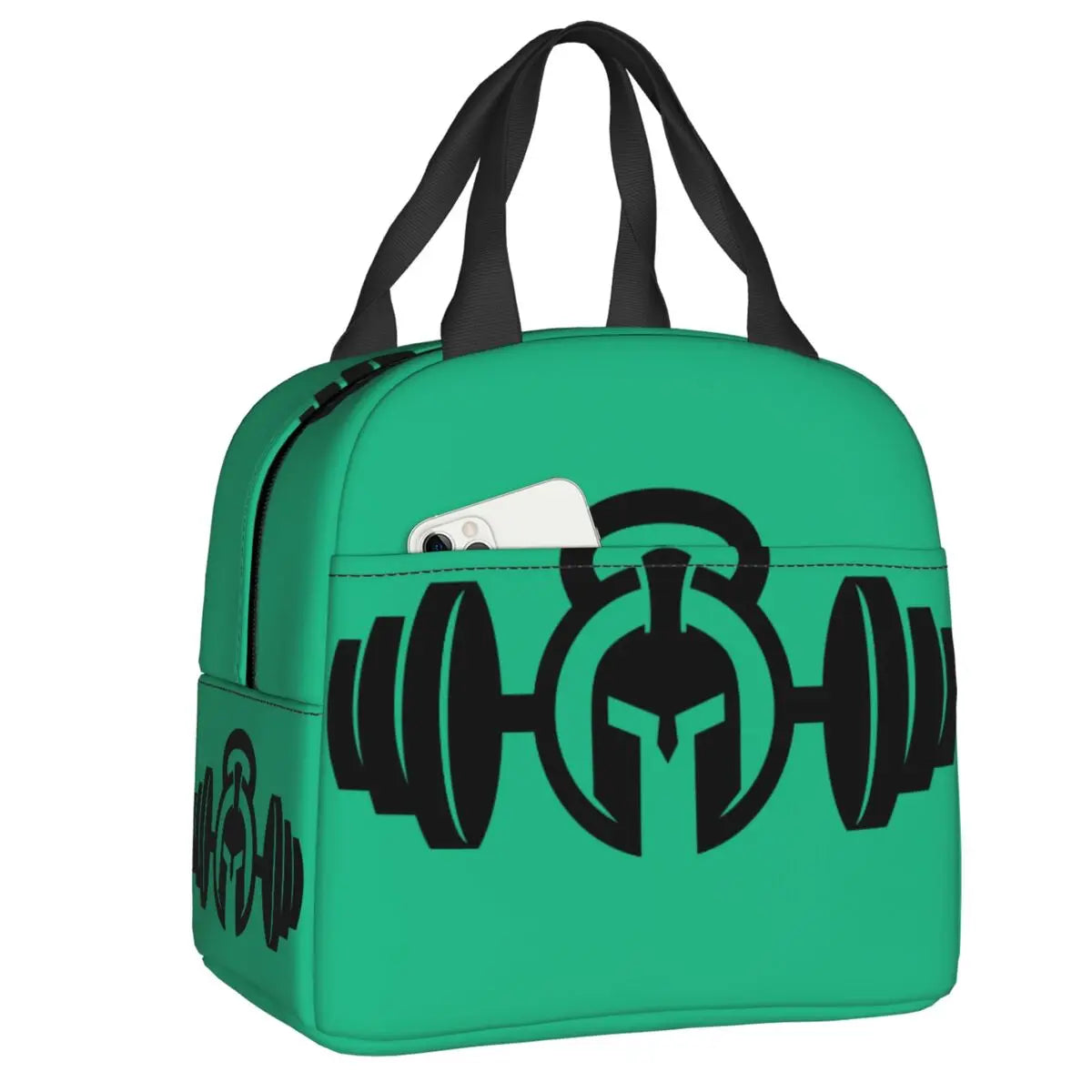 Powerhouse Gym Logo Insulated Lunch Bags for Work School Bodybuilding Fitness Portable Thermal Cooler Bento Box Women Kids
