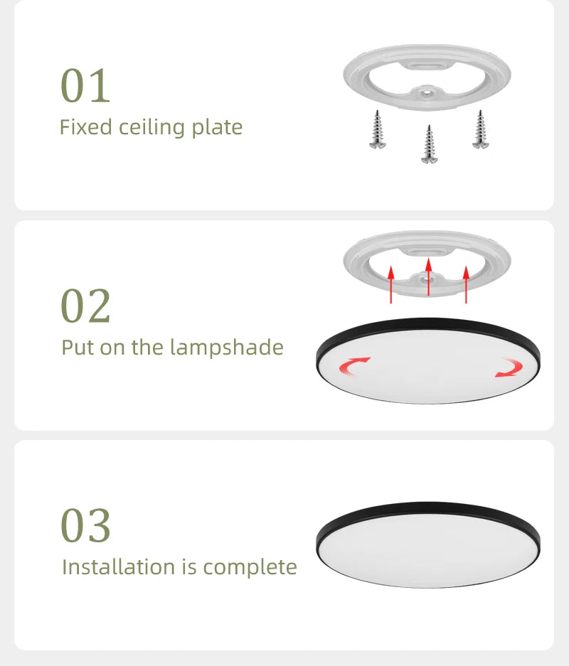 LED Deckenleuchte 15W~50W Küchenlampe Schlafzimmer Korridor Lustre Plat Led Leuchten Wohnzimmer Dekor 220V Deckenleuchter