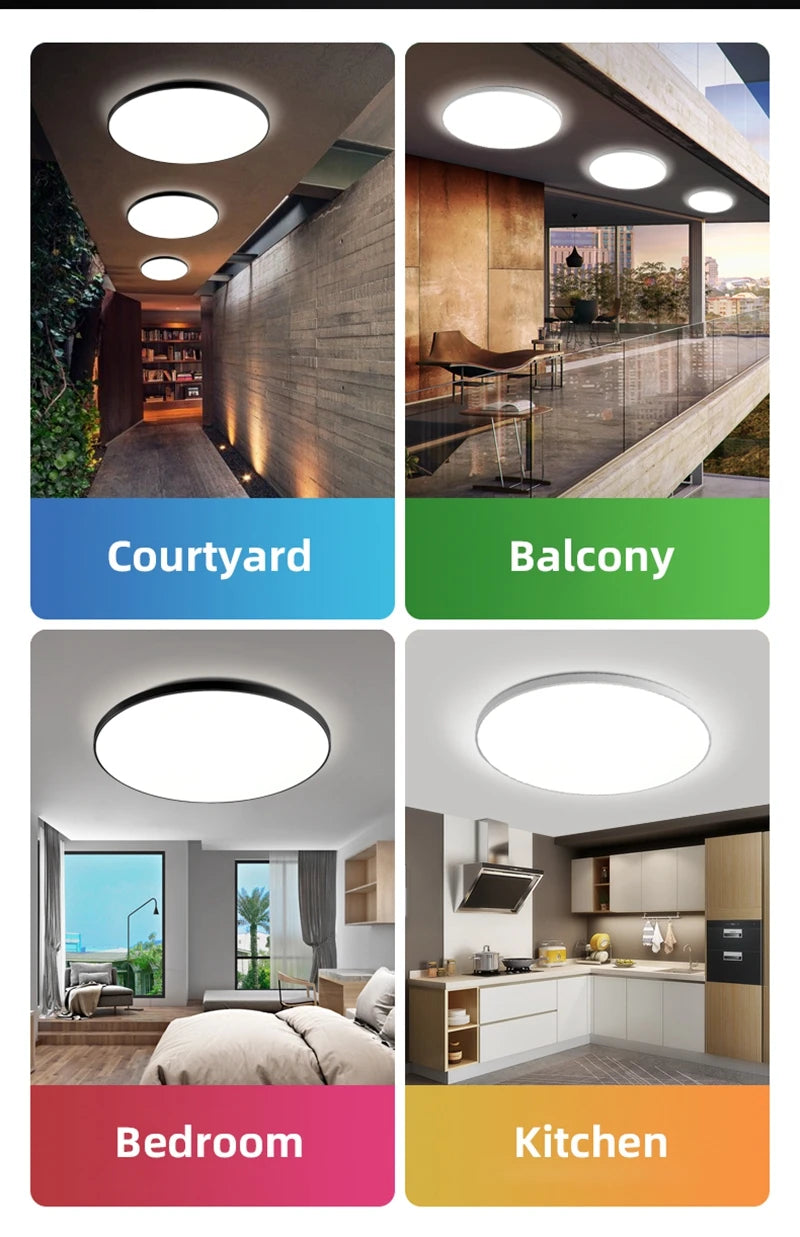 LED Deckenleuchte 15W~50W Küchenlampe Schlafzimmer Korridor Lustre Plat Led Leuchten Wohnzimmer Dekor 220V Deckenleuchter