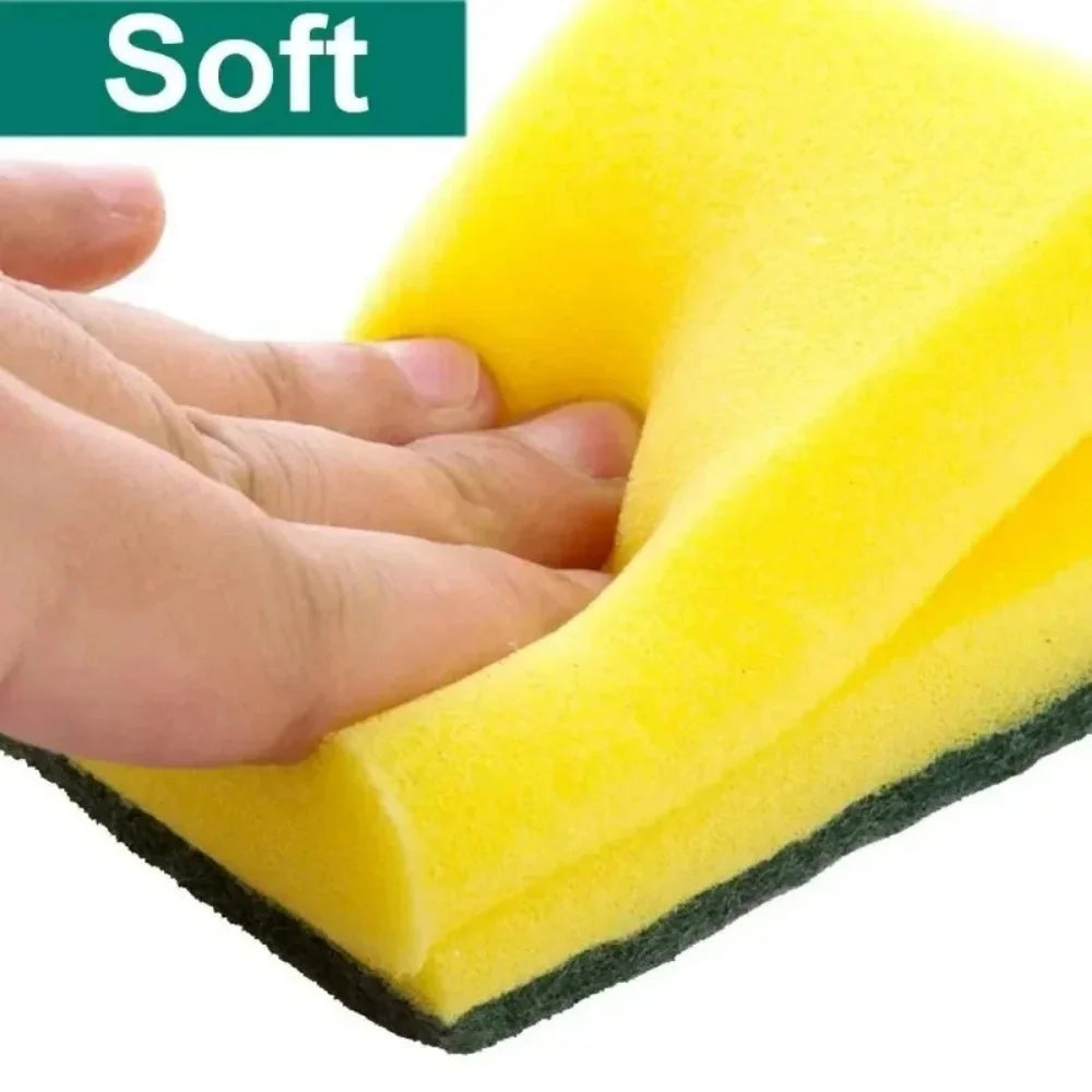 Cleaning Sponge Highly Absorbent Double-sided Dish Washing Sponge Magic Cleaning Brush Household Kitchen Cleaning Tool 10-50 Pcs