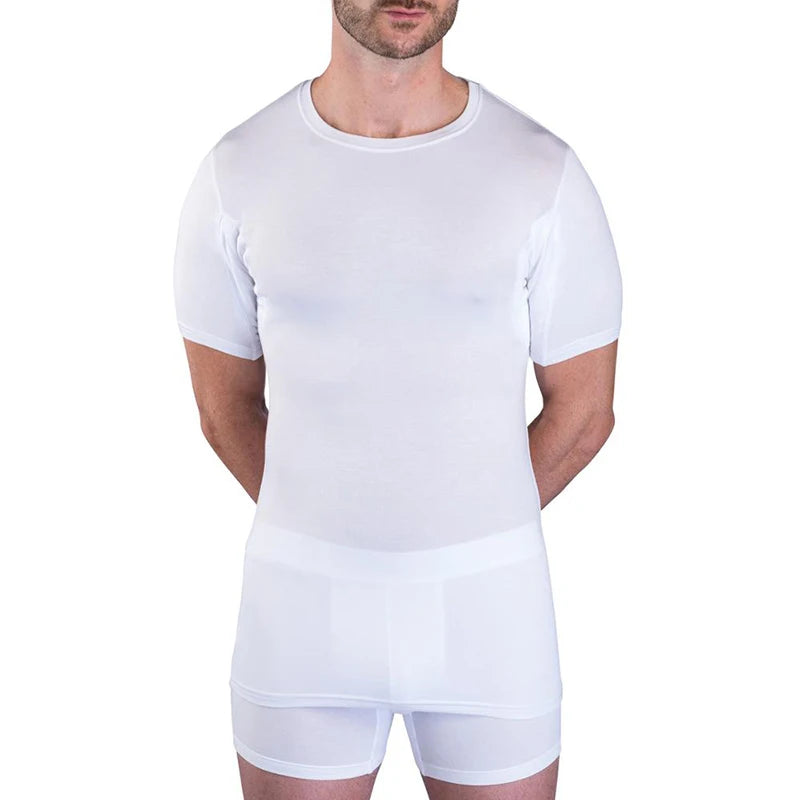 Herren Modal Schweißdicht Anti Gegen Achselschweiß Beständige Fitness Herren T-Shirts