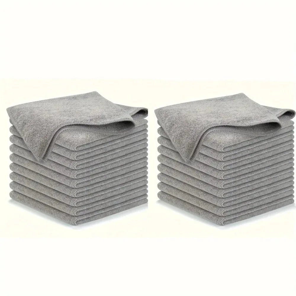Ultra-Absorbent Microfiber Kitchen Towel Set | Soft Dish Clothes & Cleaning Rags