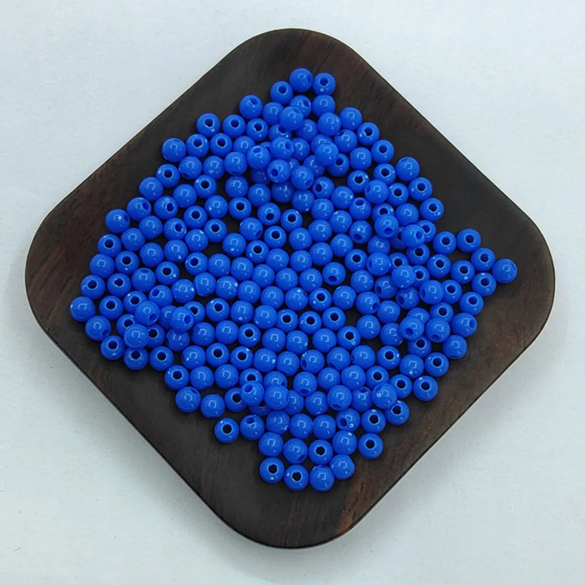 200Pcs 4mm Solid Color Round Loose Beads Jewelry Making DIY For Pendant Necklace Bracelet Wholesale