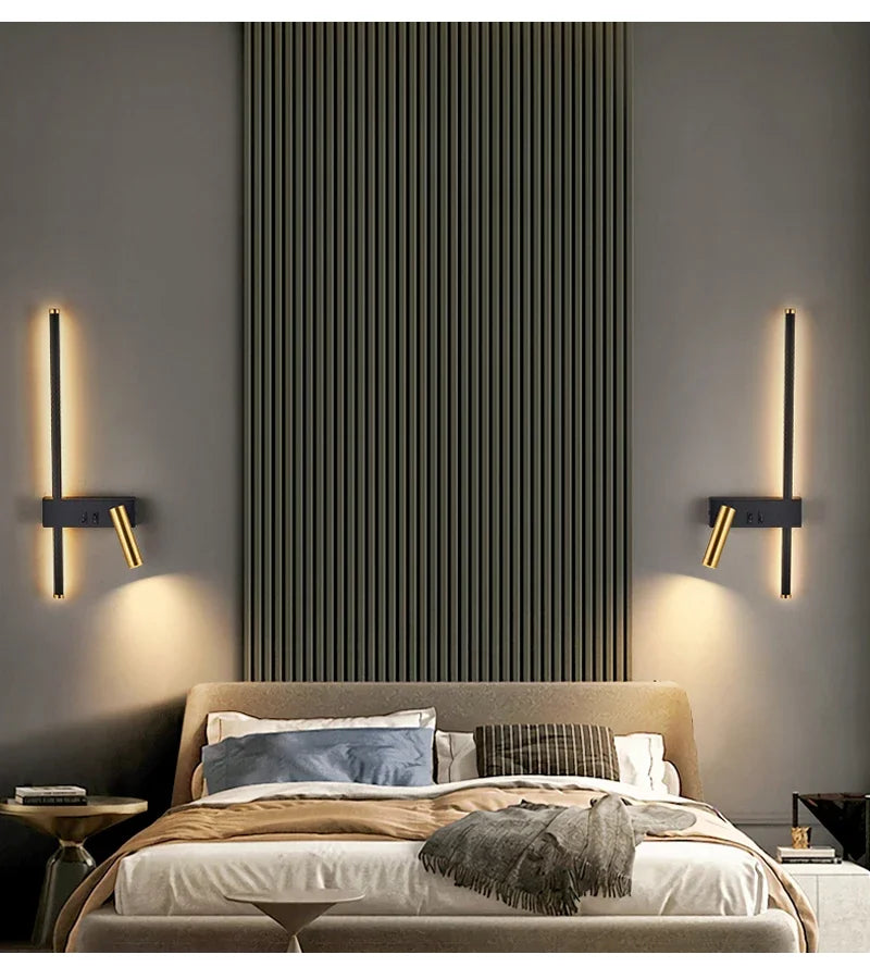 Nordic Wandleuchten Modern LED-Leuchten für Raum Home Dekoration Innenbereich Nachttischlampe Wohnzimmer Sofa Hintergrund Wandlampen