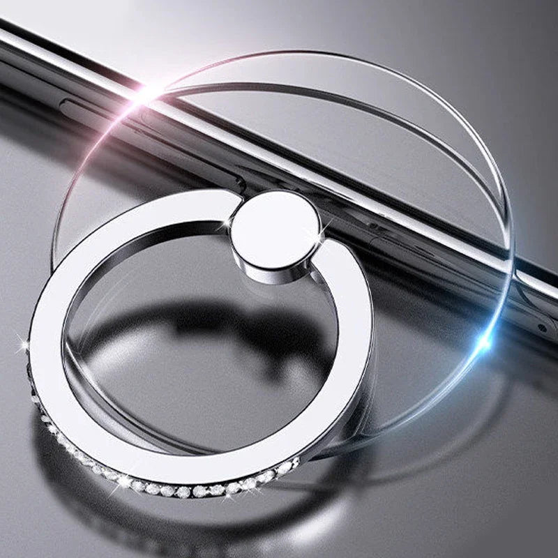 Transparenter Luxus-Schmetterlings-Fingerring-Handyhalter für iPhone 15 Smartphone-Sticker-Ständer-Zubehör faltbarer Halter