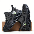 Herren Sport Laufen Schwarz Jogging Schuhe Freizeit Turnschuhe Outdoor Atmungsaktives Mesh Damen Leichte Stoßdämpfung Schwarze Tennis