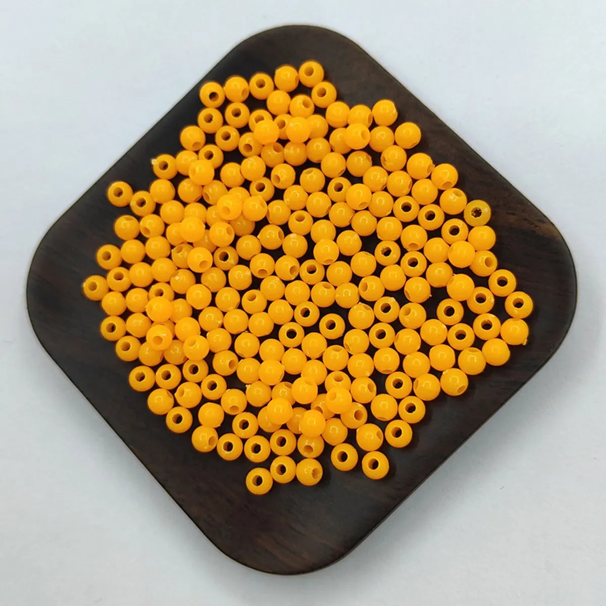 200Pcs 4mm Solid Color Round Loose Beads Jewelry Making DIY For Pendant Necklace Bracelet Wholesale