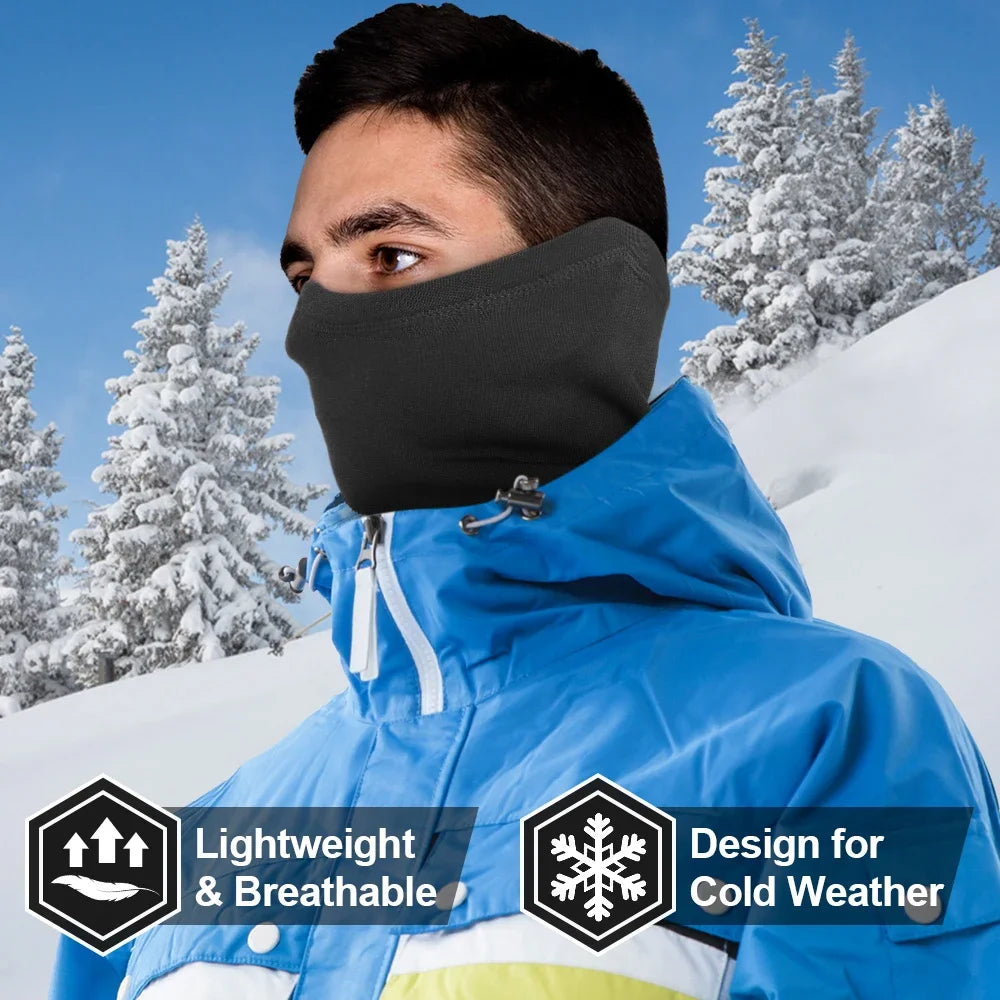 Winter Halswärmer, Schlauchschal, winddicht, Radfahren, Bandana, Wandern, Sport, Laufen, Skifahren, Camping, Snowboard, Halbmaske, Herren Damen