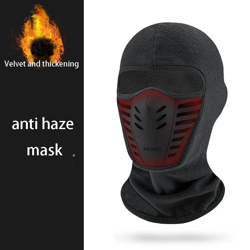 Motorrad Maske Fleece Thermischer Hals Vollgesichtsmaske Warmhalten Reitsturmhaube Biker Ski Winter Winddicht Staubdicht Gesichtsschutz