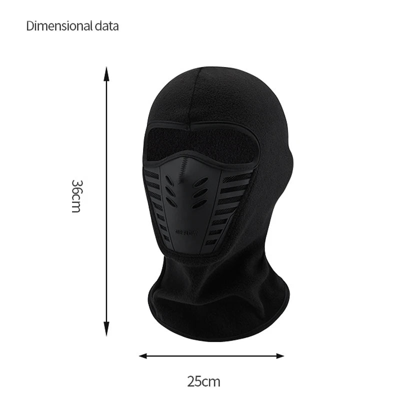 Motorrad Maske Fleece Thermischer Hals Vollgesichtsmaske Warmhalten Reitsturmhaube Biker Ski Winter Winddicht Staubdicht Gesichtsschutz