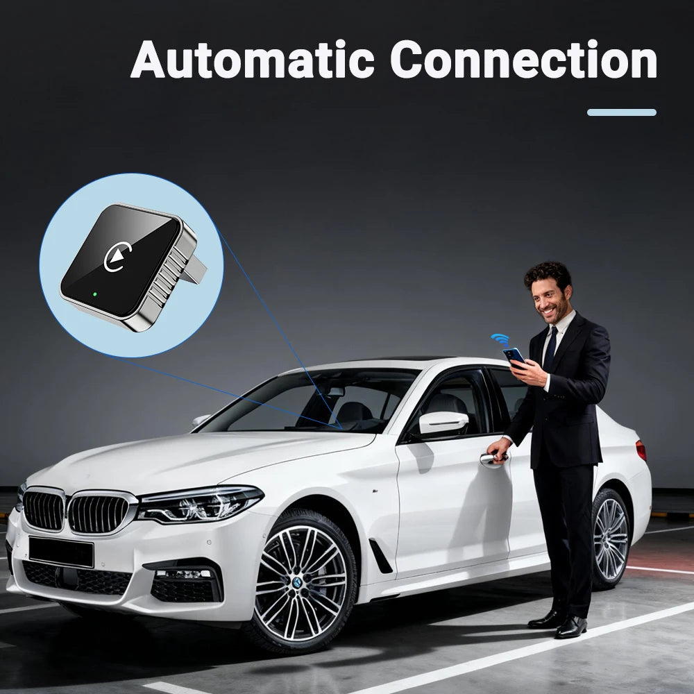 Neue Super Mini Carplay AI Box Kabelgebunden zu Kabellosem CarPlay/Android Auto 2in1 Box 5GHz WiFi5 für 99% Original Kabelgebundenes CarPlay/Auto Fahrzeug