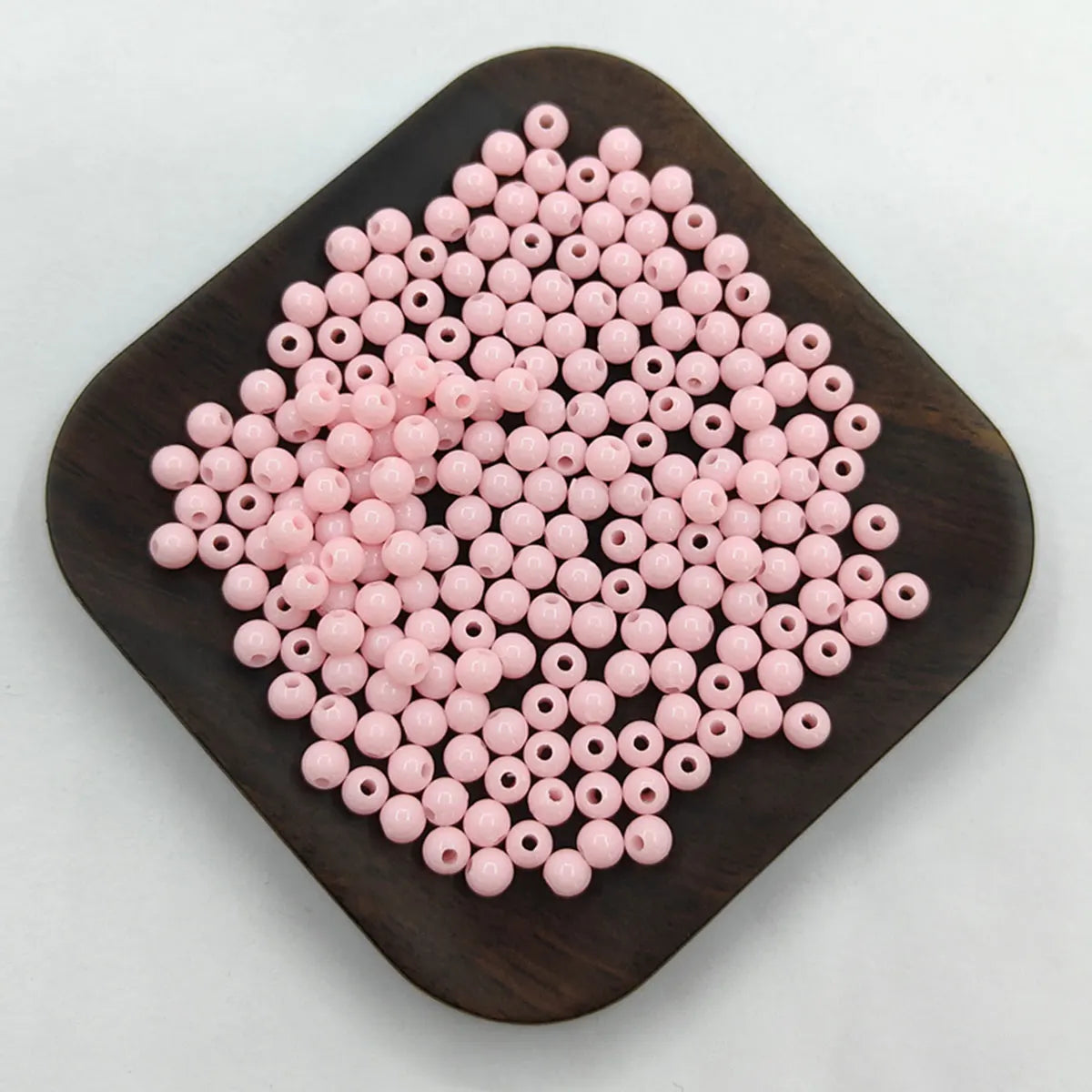 200Pcs 4mm Solid Color Round Loose Beads Jewelry Making DIY For Pendant Necklace Bracelet Wholesale