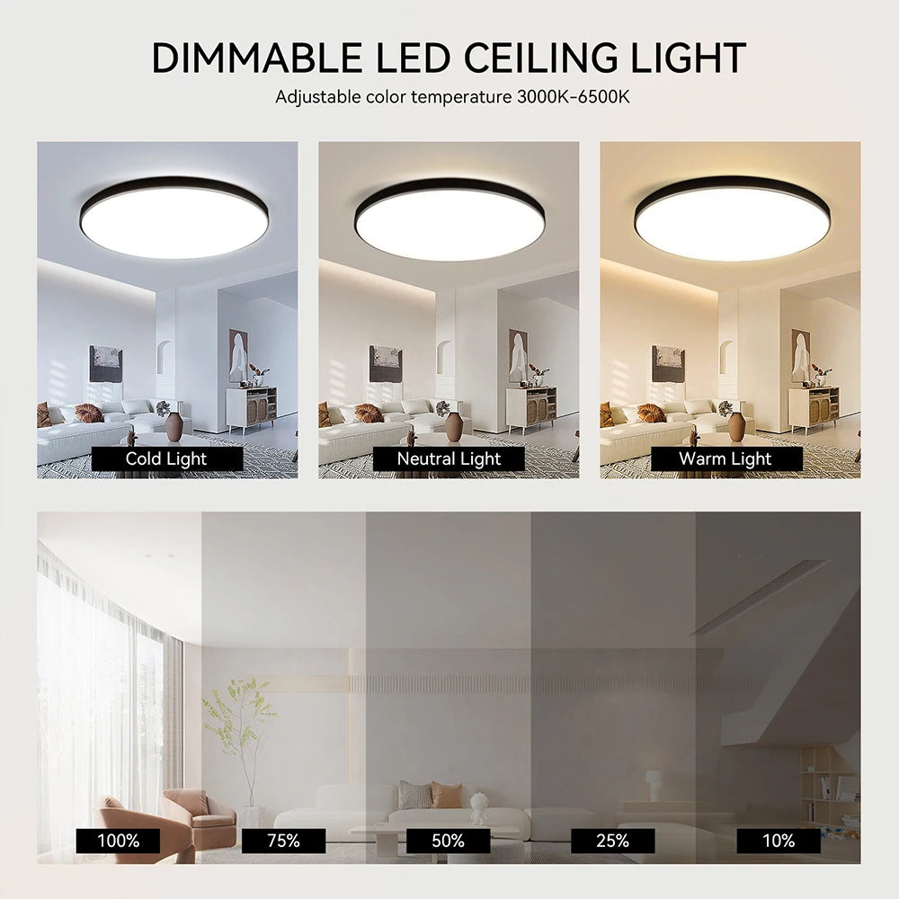LED Deckenleuchte 15W~50W Küchenlampe Schlafzimmer Korridor Lustre Plat Led Leuchten Wohnzimmer Dekor 220V Deckenleuchter