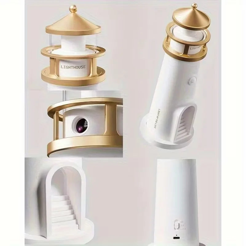 Mondprojektionsleuchten, Nachtlampe, Leuchtturm, Umgebungs-LED-Leuchten mit Fernbedienung, Desktop-Dekorationslicht, Weihnachtsgeschenk