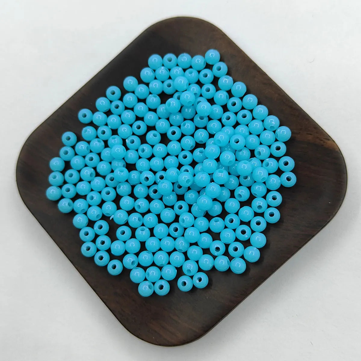200Pcs 4mm Solid Color Round Loose Beads Jewelry Making DIY For Pendant Necklace Bracelet Wholesale
