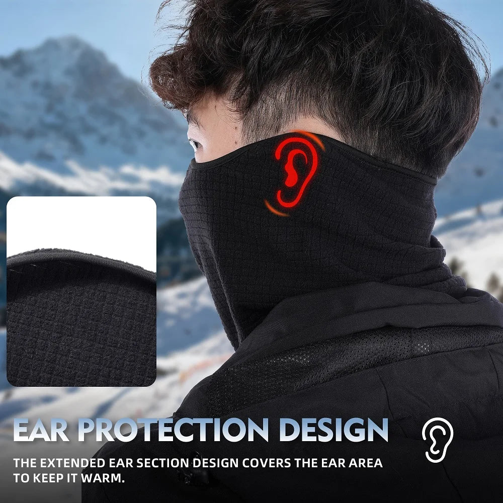 Winter Halswärmer, Schlauchschal, winddicht, Radfahren, Bandana, Wandern, Sport, Laufen, Skifahren, Camping, Snowboard, Halbmaske, Herren Damen