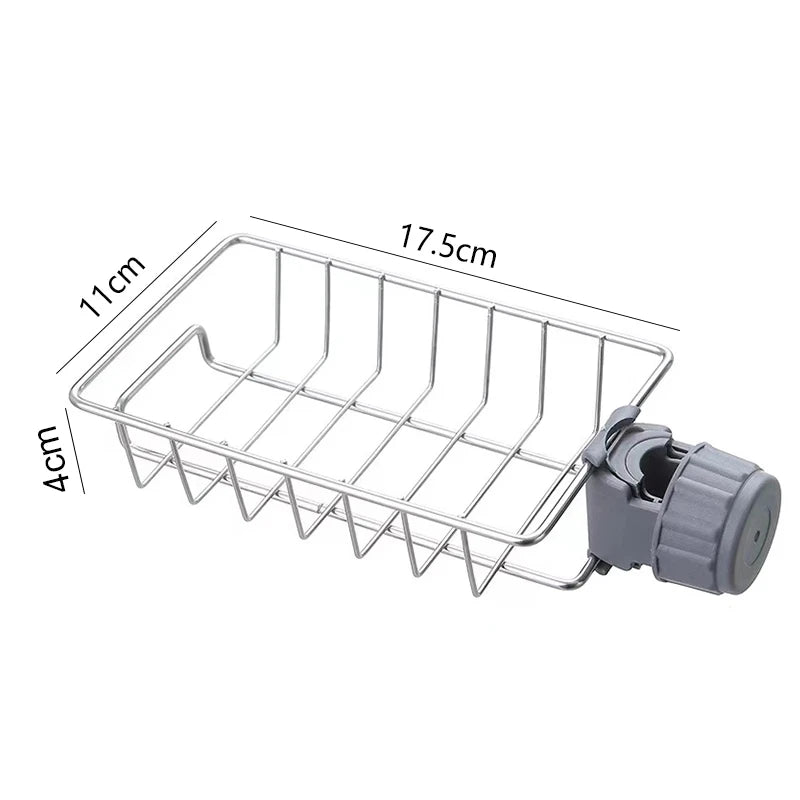 Sink Drain Rack & Faucet Sponge Holder
