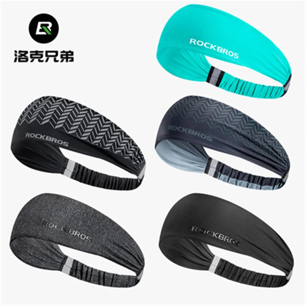 ROCKBROS Stirnband Schweißband Sport Kopfhaarband Workout Tennis Fitness Jogging Basketball Laufen Damen Herren Schweißband