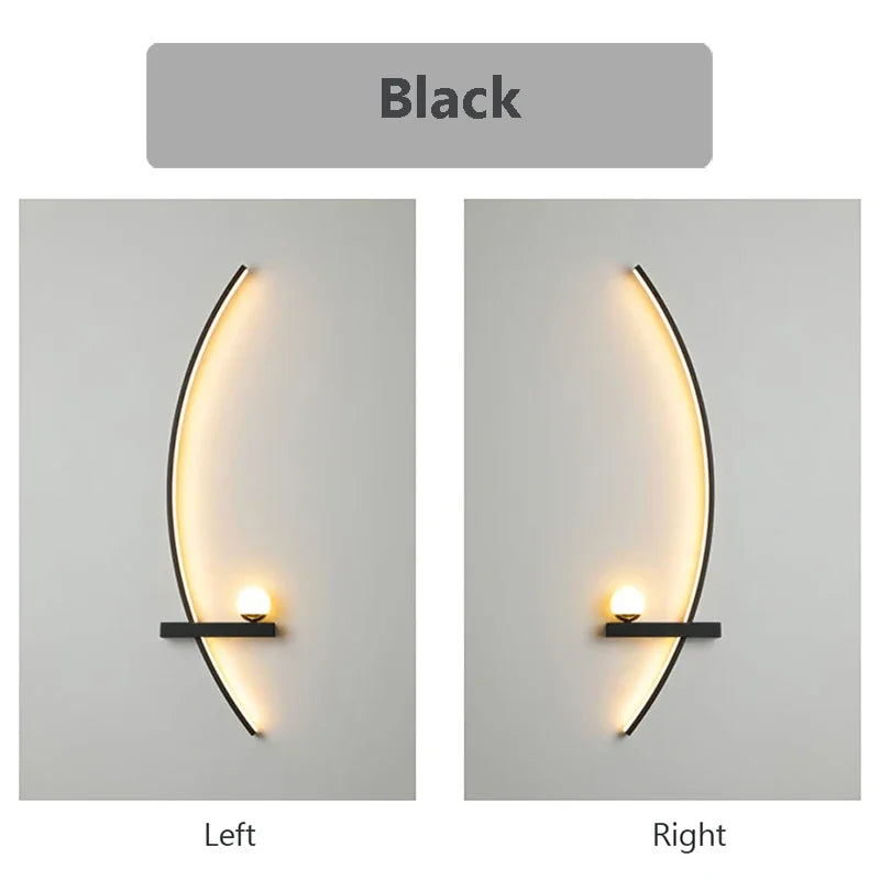 LED Wandlampe 55/105CM Smarte Fernbedienung Links Rechts Beleuchtung Wandleuchte Schlafzimmer Nachttisch Wohnzimmer Zuhause LED Lichter Leuchte