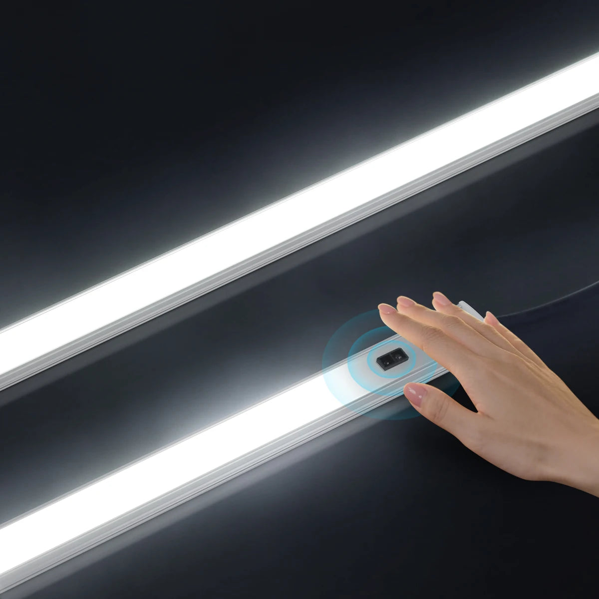 USB Kitchen LED Lights Under Cabinet Unit Lamp Non-Contact Hand Wave Sensor Switch For Cupboard Shelves Workbench Closet Desk