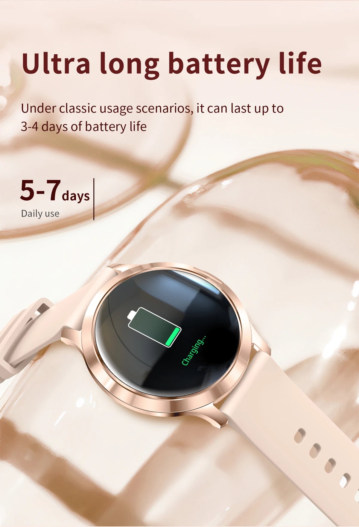 2025 NEU Smartwatch Damen 1,32"AMOLED Sport Fitness Armband Benutzerdefiniertes Zifferblatt Uhren Herren Herzfrequenz Bluetooth Anruf Damen Smartwatch