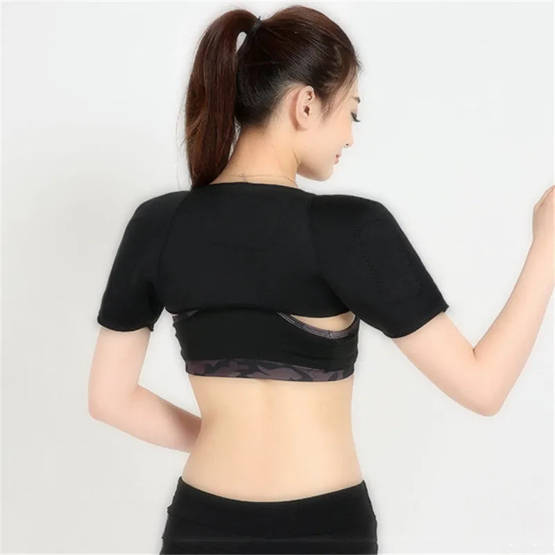 Verstellbarer Schultergurt Sport Fitness Druck-Schulterpolster Protektor Gewichtheben Warmer Schulterwickel