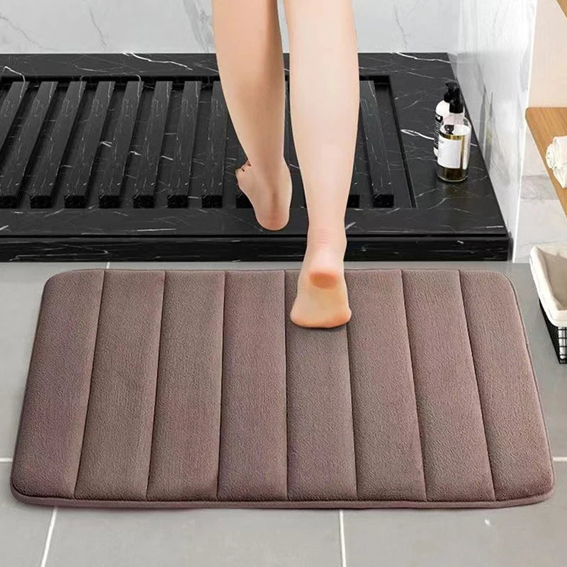Alfombra de baño para el hogar de 60x40cm, súper absorbente, de espuma viscoelástica suave, alfombras de baño, alfombrillas para el suelo del dormitorio, inodoro, ducha, alfombra decorativa