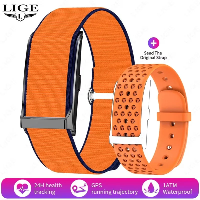 LIGE No Screen Smart Watch Men Heart Rate Blood Pressure Health Monitor Bracelet Smart Wristband Sports Fitness Women Smartwatch