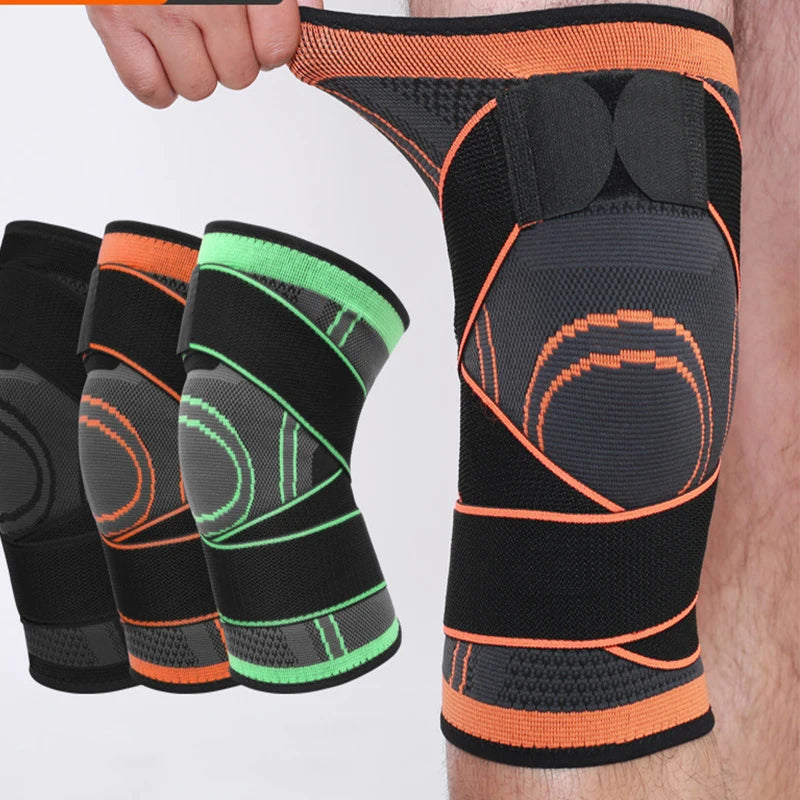 1x Knieschützer Bandagen Sportstütze Kniepolster Herren Damen Kompression Elastische Unterstützung Fitnessausrüstung Basketball Laufen Orthese Protektor