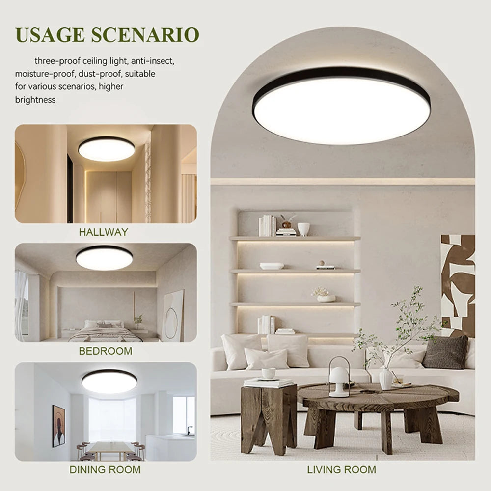 LED Deckenleuchte 15W~50W Küchenlampe Schlafzimmer Korridor Lustre Plat Led Leuchten Wohnzimmer Dekor 220V Deckenleuchter