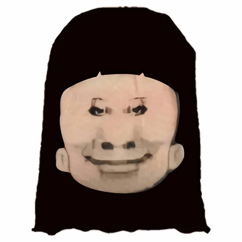 Lustige 3D-Muster Realistische Maske Elastisches Mesh Vollgesichtsmaske Männer Frauen Halloween Cosplay Kopfbedeckung Knifflige Kapuze Party Cosplay Requisite
