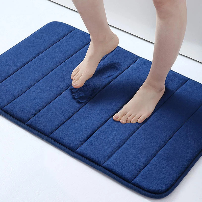 60x40cm Home Bath Mat Super Absorbent Bathroom Carpets Rugs Soft Memory Foam Floor Bedroom Toilet Floor Shower Rug Decor