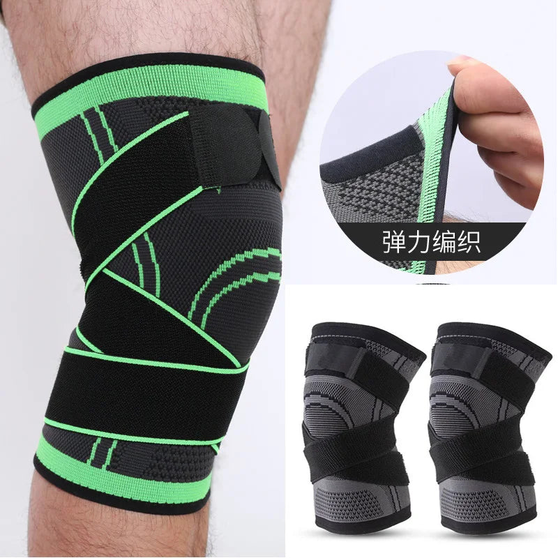 1x Knieschützer Bandagen Sportstütze Kniepolster Herren Damen Kompression Elastische Unterstützung Fitnessausrüstung Basketball Laufen Orthese Protektor