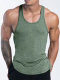 Schnelltrocknendes Bodybuilding Tank Top Herren Gym Fitness Sport Ärmelloses Shirt Männer Lässiges Skinny Stringer Singlet Weste Workout Kleidung