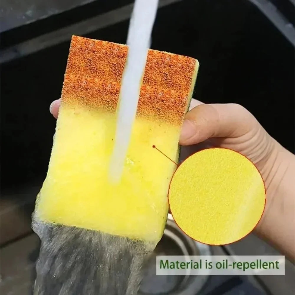 Cleaning Sponge Highly Absorbent Double-sided Dish Washing Sponge Magic Cleaning Brush Household Kitchen Cleaning Tool 10-50 Pcs