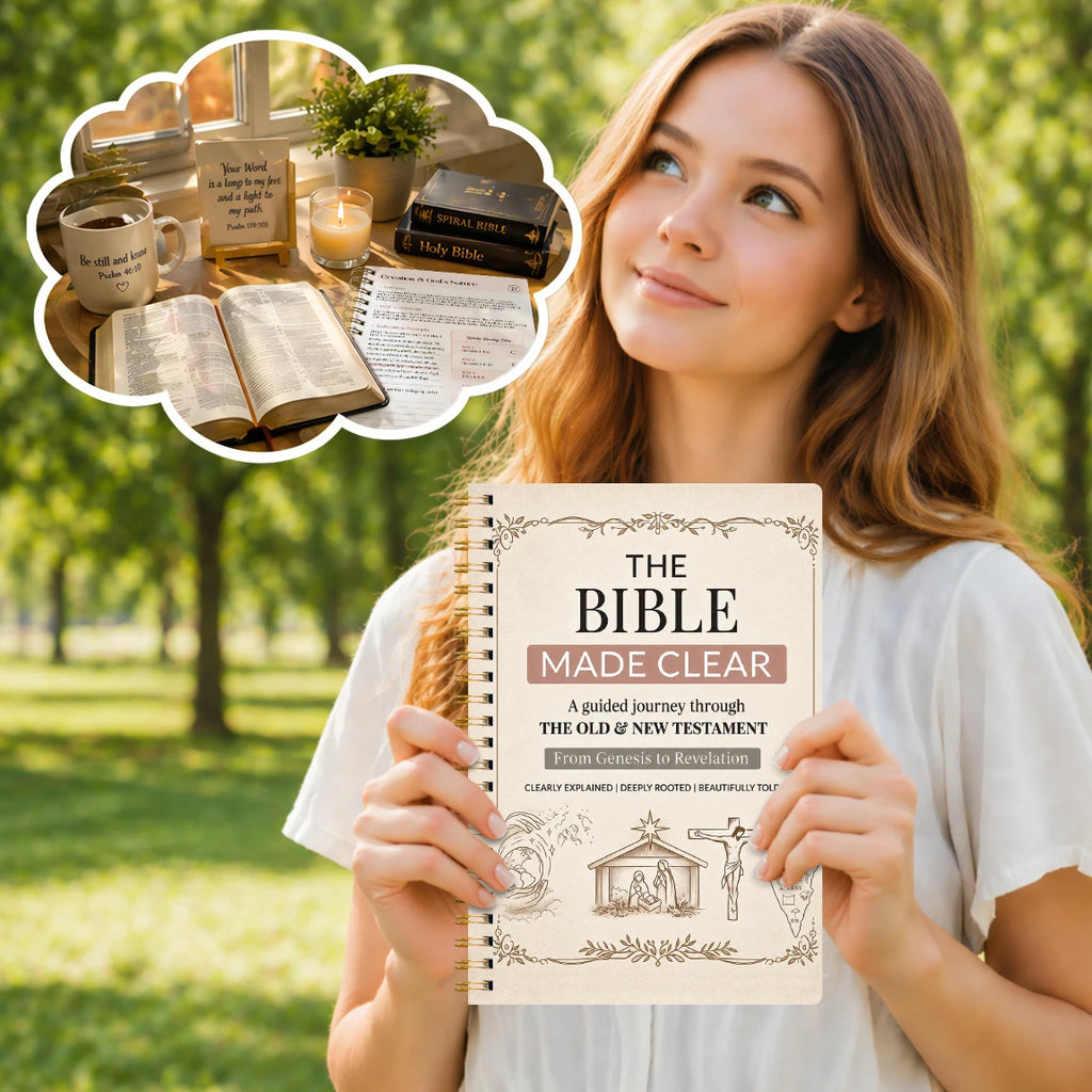 1pc 8-Week Bible Study Planner, 8.15×5.67in Twin-Wire Devotional Journal, Scripture Reading & Reflection Notebook