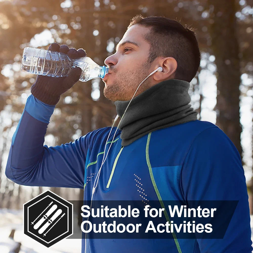 Winter Halswärmer, Schlauchschal, winddicht, Radfahren, Bandana, Wandern, Sport, Laufen, Skifahren, Camping, Snowboard, Halbmaske, Herren Damen