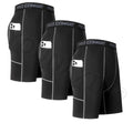 3 Stk. Herrenunterwäsche Boxershorts Lange Unterhosen Sport-Shorts mit Tasche Fitness Training Laufen Unterhosen S M L XL 2XL 3XL