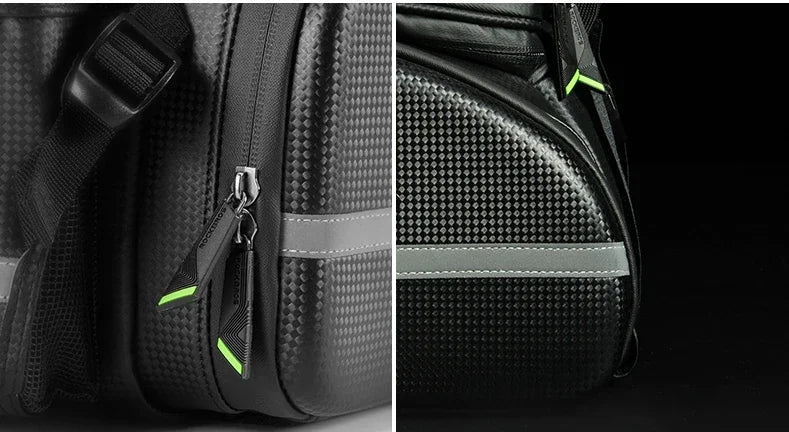 ROCKBROS Fahrradtasche 2-in-1 Reisefotografie Sport Fitness Umhängetasche PU Fahrradgepäckträger Rücksitz Aufbewahrungsbox Fahrradausrüstung
