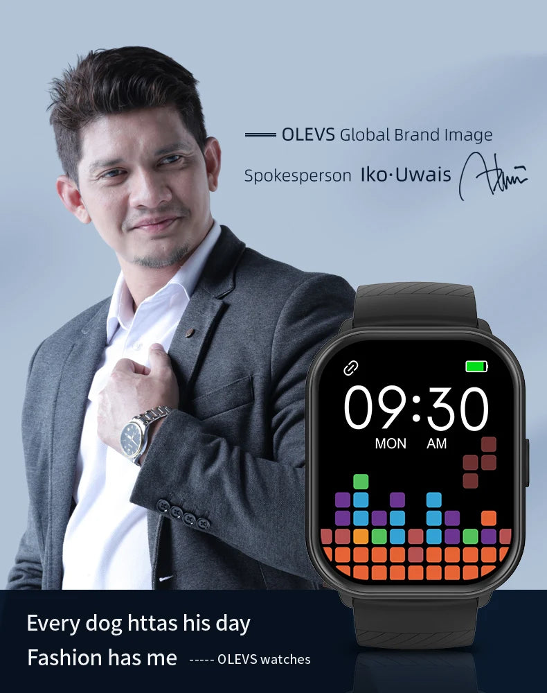 OLEVS 8206 Smartwatch Original Marke 2,01 Zoll Full Touchscreen Sport Fitness Bluetooth Smartwatch Kompatibel Android iOS