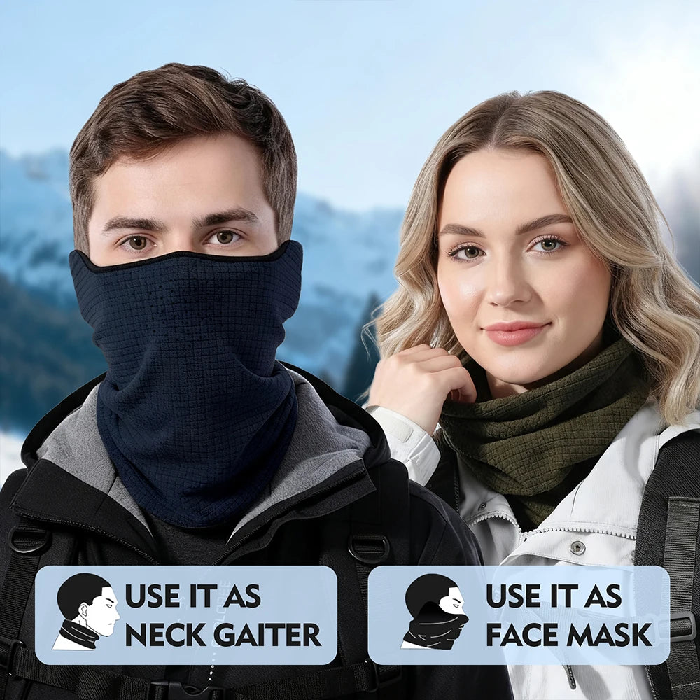 Winter Halswärmer, Schlauchschal, winddicht, Radfahren, Bandana, Wandern, Sport, Laufen, Skifahren, Camping, Snowboard, Halbmaske, Herren Damen