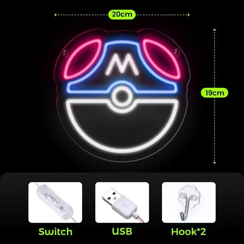 LED-Leuchten für den Raum Neonzeichen Nachtlampe Dekoration Schlafzimmer USB-Licht Neon Hängende Atmosphäre Nachtlicht für Kinder