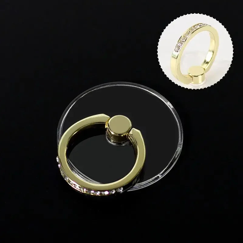 Transparenter Luxus-Schmetterlings-Fingerring-Handyhalter für iPhone 15 Smartphone-Sticker-Ständer-Zubehör faltbarer Halter