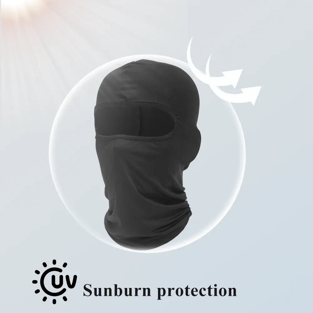 Atmungsaktive Sport-Sturmhaube, schnell trocknend, winddicht, Vollgesichtsmaske, Kopfbedeckung zum Reiten, Laufen, Skifahren, Wandern, Outdoor-Gesichtsbedeckung, Herren