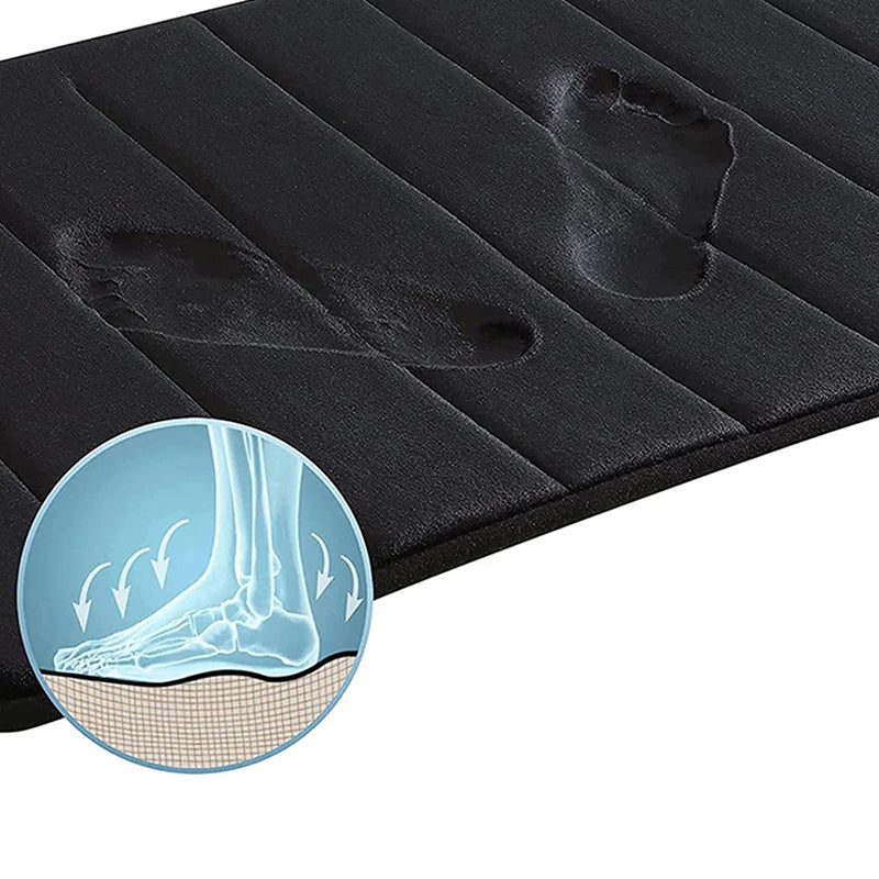 Alfombra de baño para el hogar de 60x40cm, súper absorbente, de espuma viscoelástica suave, alfombras de baño, alfombrillas para el suelo del dormitorio, inodoro, ducha, alfombra decorativa