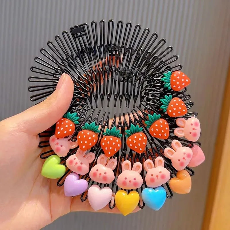 3 Stk. Kinder Y2k Stern Bunter Haarkamm Gebrochener Haarband Haarspangen Häschen Herz Süßer Kopfschmuck Prinzessinnen Mädchen Haarschmuck
