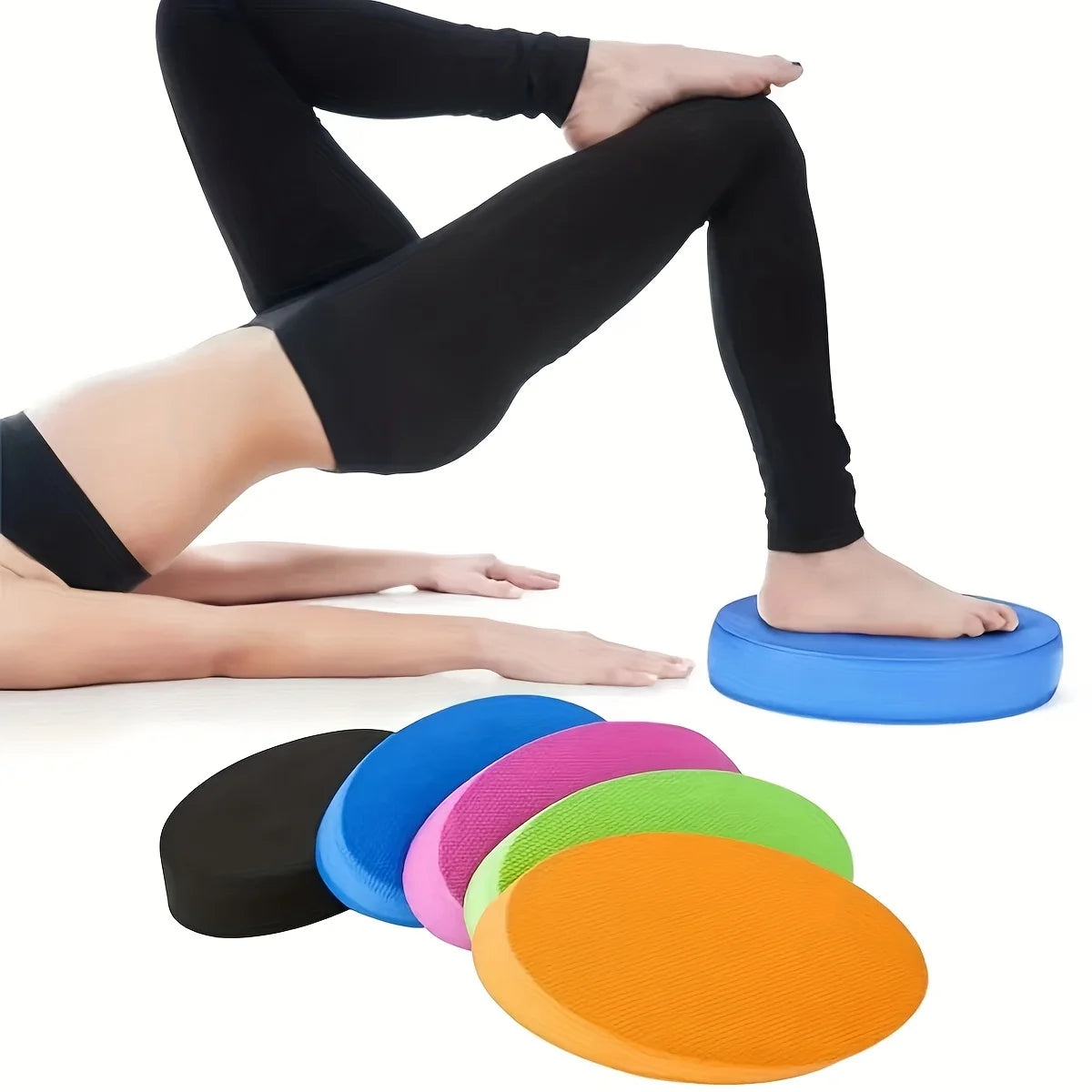 1 Yoga Balance Mat, Yoga Fitness Tablet Support Mat, Elliptical Massage Yoga Balance Mat, Yoga Training Supplies