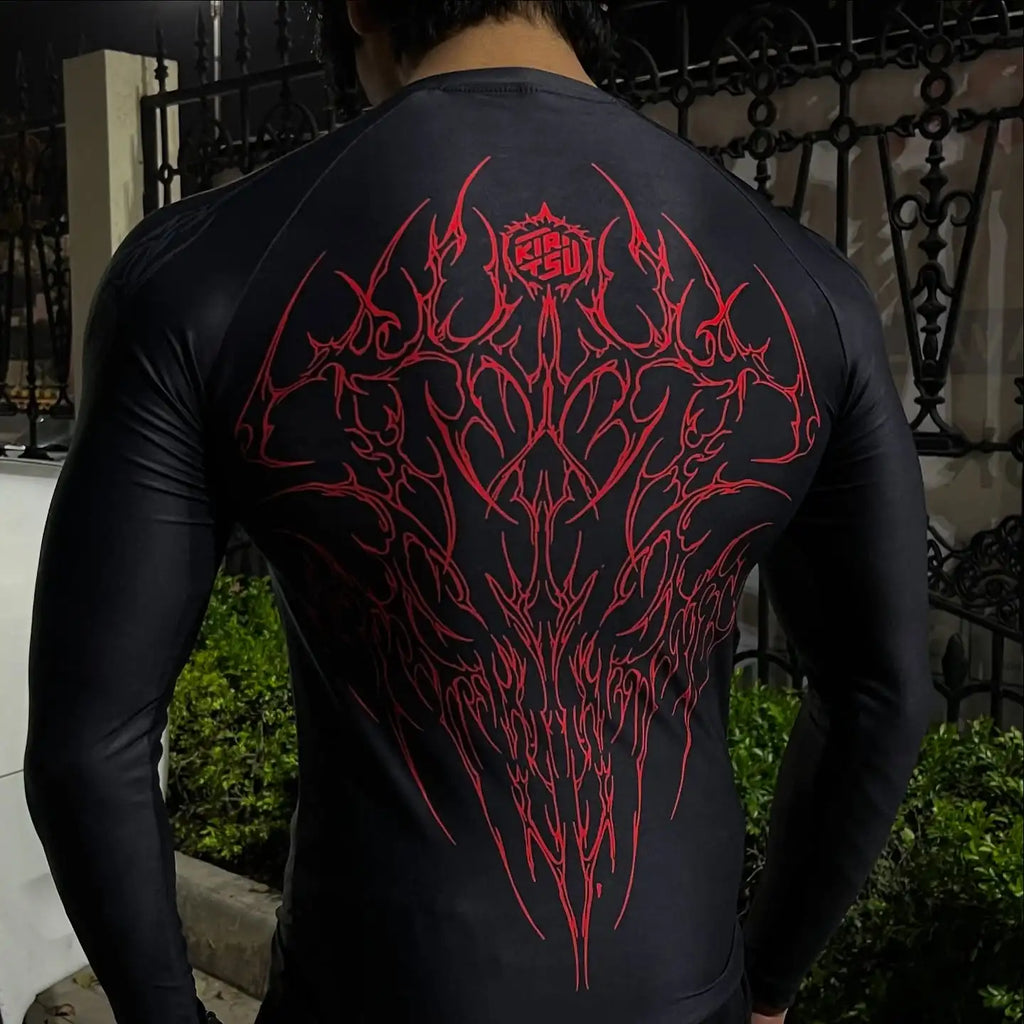 Amerikanischer Trainingsanzug Mode Gewalt Dunkle Maserung Kurze Ärmel Verrückter Street Style Fitness-T-Shirt Y2K Beliebter Stil